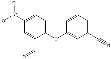 3-(2-formyl-4-nitrophenoxy)benzonitrile Struktur