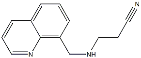 3-[(quinolin-8-ylmethyl)amino]propanenitrile Struktur