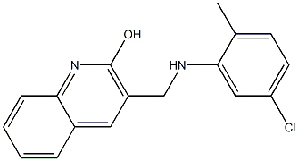 3-{[(5-chloro-2-methylphenyl)amino]methyl}quinolin-2-ol
