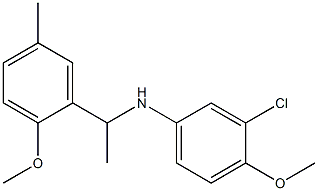 3-chloro-4-methoxy-N-[1-(2-methoxy-5-methylphenyl)ethyl]aniline