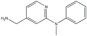 4-(aminomethyl)-N-methyl-N-phenylpyridin-2-amine Struktur