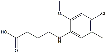 4-[(4-chloro-2-methoxy-5-methylphenyl)amino]butanoic acid