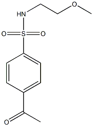 4-acetyl-N-(2-methoxyethyl)benzene-1-sulfonamide