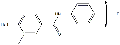 4-amino-3-methyl-N-[4-(trifluoromethyl)phenyl]benzamide Struktur