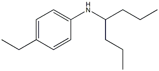 4-ethyl-N-(heptan-4-yl)aniline Struktur