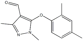 5-(2,4-dimethylphenoxy)-1,3-dimethyl-1H-pyrazole-4-carbaldehyde Structure