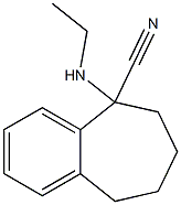 5-(ethylamino)-6,7,8,9-tetrahydro-5H-benzo[7]annulene-5-carbonitrile Structure