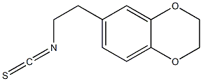 6-(2-isothiocyanatoethyl)-2,3-dihydro-1,4-benzodioxine Struktur