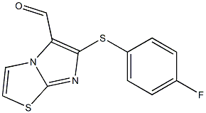 6-[(4-fluorophenyl)thio]imidazo[2,1-b][1,3]thiazole-5-carbaldehyde Structure