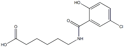 6-[(5-chloro-2-hydroxybenzoyl)amino]hexanoic acid