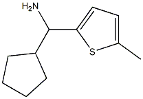 cyclopentyl(5-methylthiophen-2-yl)methanamine Struktur