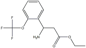 ethyl 3-amino-3-[2-(trifluoromethoxy)phenyl]propanoate Struktur