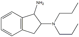 N-(1-amino-2,3-dihydro-1H-inden-2-yl)-N,N-dipropylamine Struktur