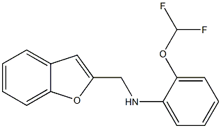 N-(1-benzofuran-2-ylmethyl)-2-(difluoromethoxy)aniline Structure