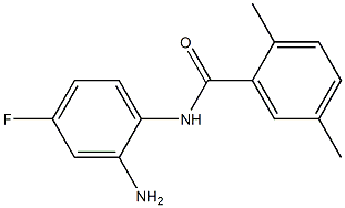 N-(2-amino-4-fluorophenyl)-2,5-dimethylbenzamide Struktur