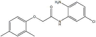 N-(2-amino-5-chlorophenyl)-2-(2,4-dimethylphenoxy)acetamide Struktur