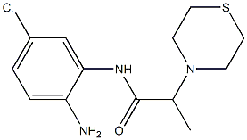N-(2-amino-5-chlorophenyl)-2-(thiomorpholin-4-yl)propanamide Struktur