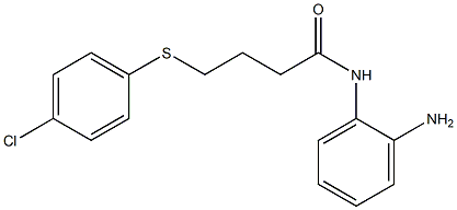 N-(2-aminophenyl)-4-[(4-chlorophenyl)sulfanyl]butanamide Struktur