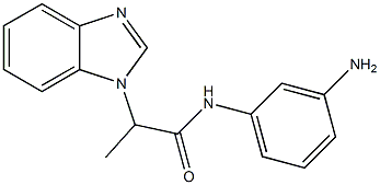 N-(3-aminophenyl)-2-(1H-benzimidazol-1-yl)propanamide Struktur