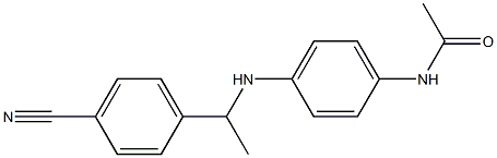 N-(4-{[1-(4-cyanophenyl)ethyl]amino}phenyl)acetamide Structure