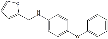 N-(furan-2-ylmethyl)-4-phenoxyaniline Struktur