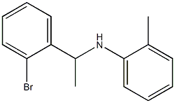 N-[1-(2-bromophenyl)ethyl]-2-methylaniline Struktur