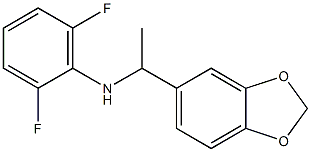 N-[1-(2H-1,3-benzodioxol-5-yl)ethyl]-2,6-difluoroaniline Struktur