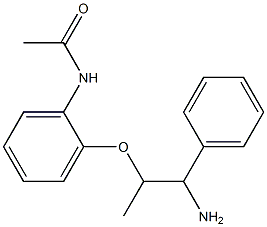 N-[2-(2-amino-1-methyl-2-phenylethoxy)phenyl]acetamide Struktur
