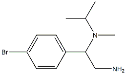 N-[2-amino-1-(4-bromophenyl)ethyl]-N-isopropyl-N-methylamine Struktur