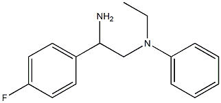 N-[2-amino-2-(4-fluorophenyl)ethyl]-N-ethyl-N-phenylamine Struktur
