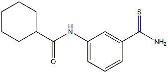 N-[3-(aminocarbonothioyl)phenyl]cyclohexanecarboxamide Struktur