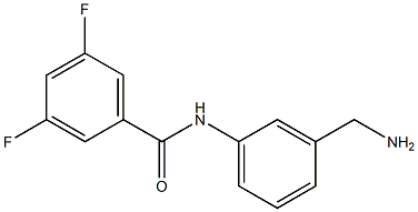 N-[3-(aminomethyl)phenyl]-3,5-difluorobenzamide Struktur