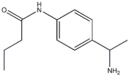 N-[4-(1-aminoethyl)phenyl]butanamide Struktur