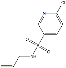 N-allyl-6-chloropyridine-3-sulfonamide Struktur