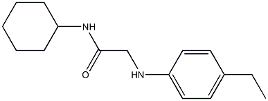 N-cyclohexyl-2-[(4-ethylphenyl)amino]acetamide Struktur