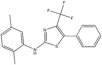 N-(2,5-dimethylphenyl)-5-phenyl-4-(trifluoromethyl)-1,3-thiazol-2-amine Struktur