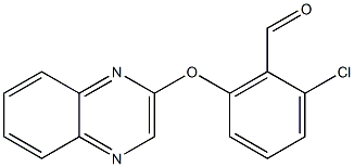 2-chloro-6-(2-quinoxalinyloxy)benzaldehyde Structure