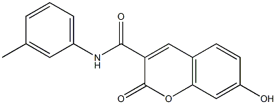 7-hydroxy-N-(3-methylphenyl)-2-oxo-2H-chromene-3-carboxamide Structure