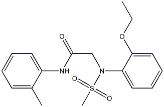 2-[2-ethoxy(methylsulfonyl)anilino]-N-(2-methylphenyl)acetamide Structure