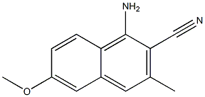 1-Amino-3-methyl-6-methoxy-2-naphthalenecarbonitrile Structure