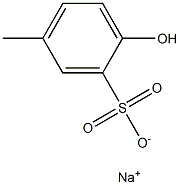 2-Hydroxy-5-methylbenzenesulfonic acid sodium salt Struktur
