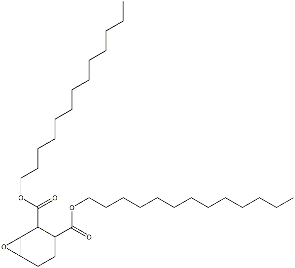 7-Oxabicyclo[4.1.0]heptane-2,3-dicarboxylic acid ditridecyl ester Structure