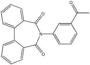6-(3-Acetylphenyl)-5H-dibenz[c,e]azepine-5,7(6H)-dione Struktur
