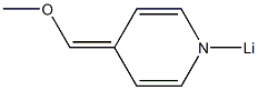 1-Lithio-4-(methoxymethylene)-1,4-dihydropyridine Struktur
