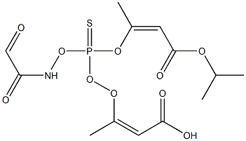 3,3'-[(Acetylamino)thiophosphonoyldioxy]bis(isocrotonic acid isopropyl) ester Struktur