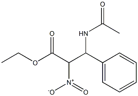 3-(Acetylamino)-2-nitro-3-phenylpropanoic acid ethyl ester Struktur