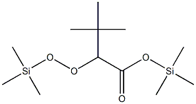 3,3-Dimethyl-2-[(trimethylsilyl)peroxy]butyric acid (trimethylsilyl) ester Structure