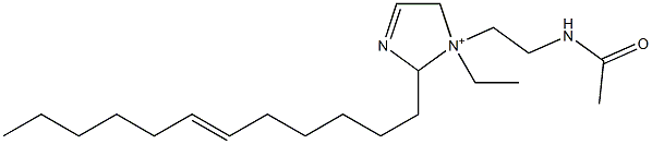 1-[2-(Acetylamino)ethyl]-2-(6-dodecenyl)-1-ethyl-3-imidazoline-1-ium Struktur