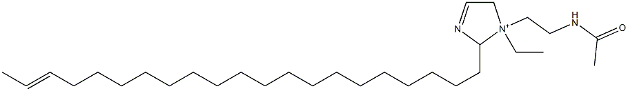 1-[2-(Acetylamino)ethyl]-1-ethyl-2-(19-henicosenyl)-3-imidazoline-1-ium Struktur