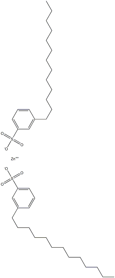 Bis(3-tridecylbenzenesulfonic acid)zinc salt Structure